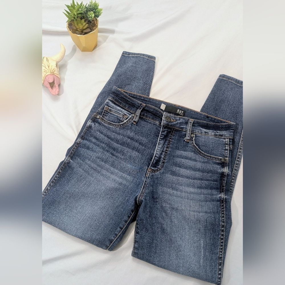 Kut from the Kloth High Rise Dark Wash Skinny Jeans